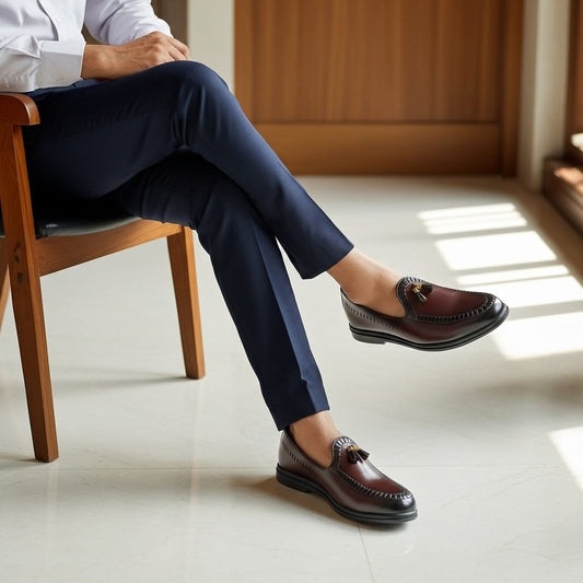 Premium Men’s Tassel Loafers – Crafted for Elegance and All-Day Comfort.