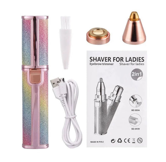 2 in 1 electric eyebrows trimmer for the essential use of hair removal Painless Facial Hair Removal,